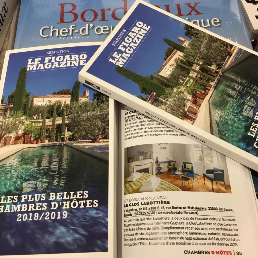 Le Clos Labottiere - B&B Бордо Экстерьер фото
